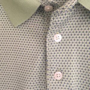 Men green polo shirt